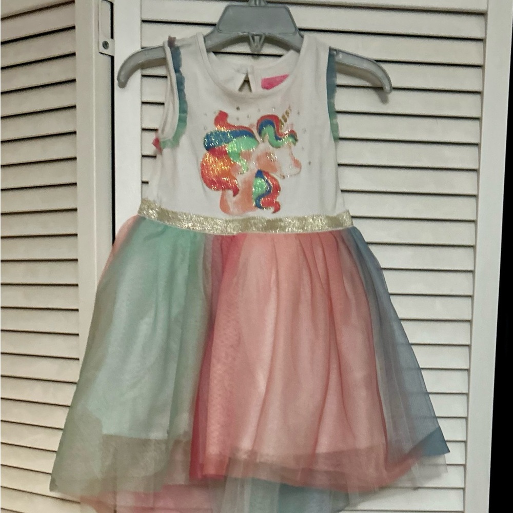 Isaac Mizrahi White and Gold Dress
